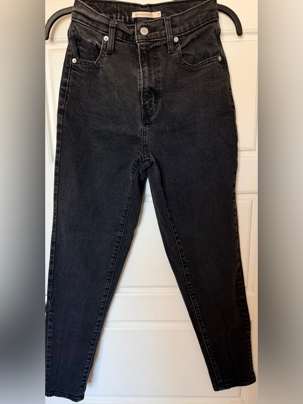 Levis Women’s High Wasted Mom Black Jeans